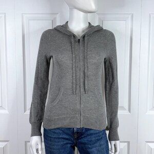 CLUB MONACO women's cashmere full-zip hooded sweater size XS
